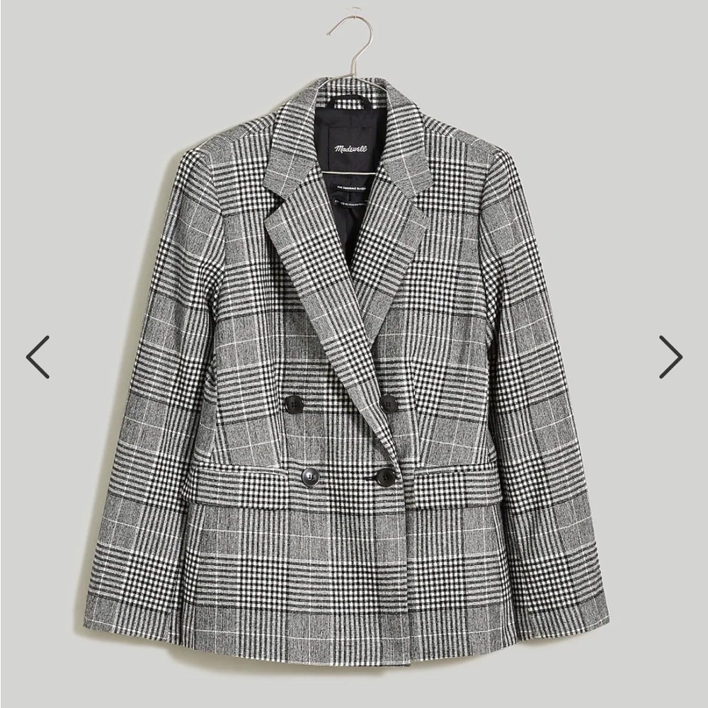 NWT - Madewell The Rosedale Blazer in Plaid - Size 8